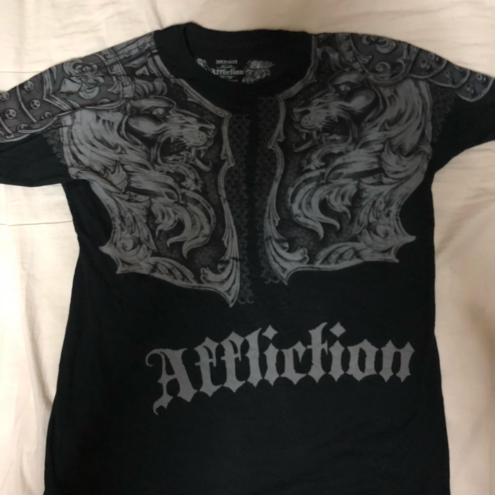 Black Affliction Gladiator Shirt - image 2